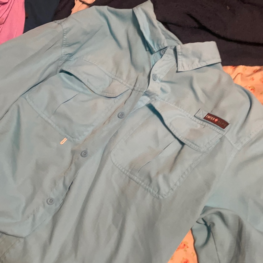 Men’s large Swiss alps shirt